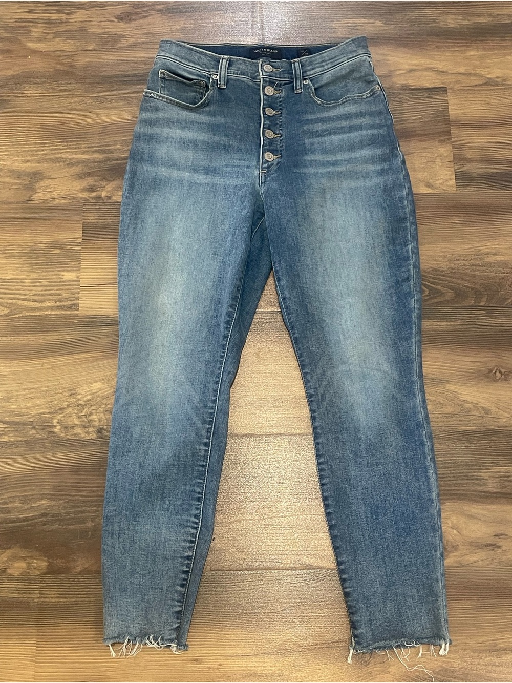 Lucky Brand Bridgette High Rise Skinny Jeans Women’s 10/30 Blue Button Fly